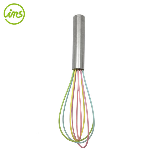 Colorful Silicone Whisk Stainless Steel Handle