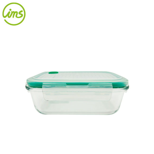 Made in Vietnam Glass Food Container With Lock - Green