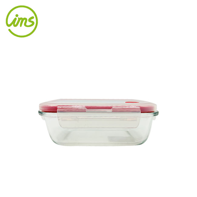 Made in Vietnam Glass Food Container - Red