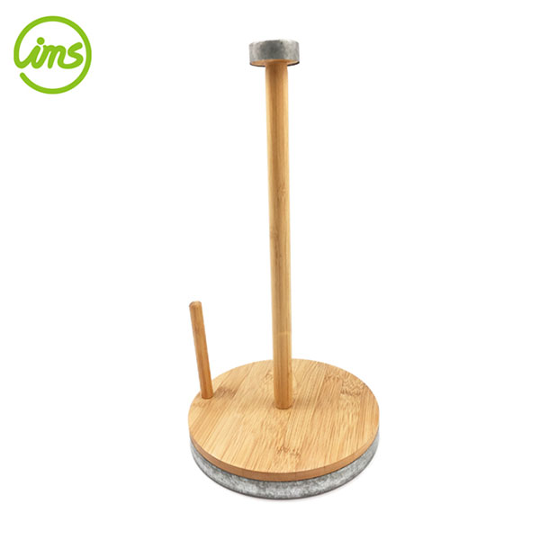 Bamboo Paper Towel Holder