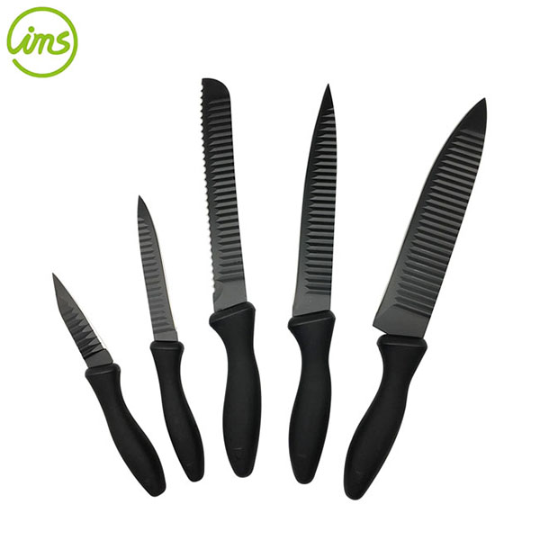 5 Pcs Coating Blade Kitchen  Knife Set